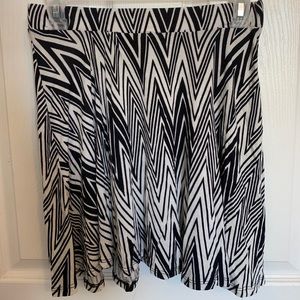 Rue21 Black and White Striped Skirt